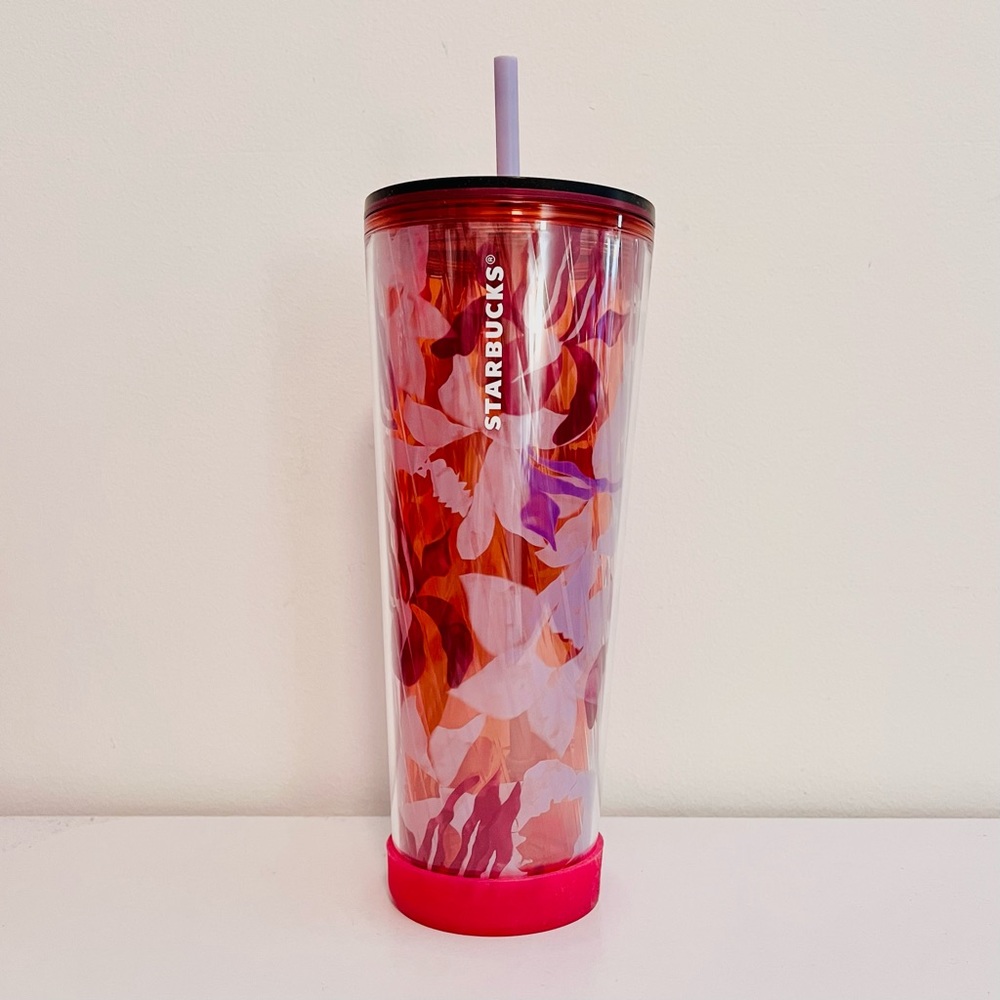 Starbucks Floral Tumbler with Bumper